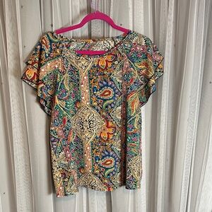 SHEIN Multicolor Paisley Blouse